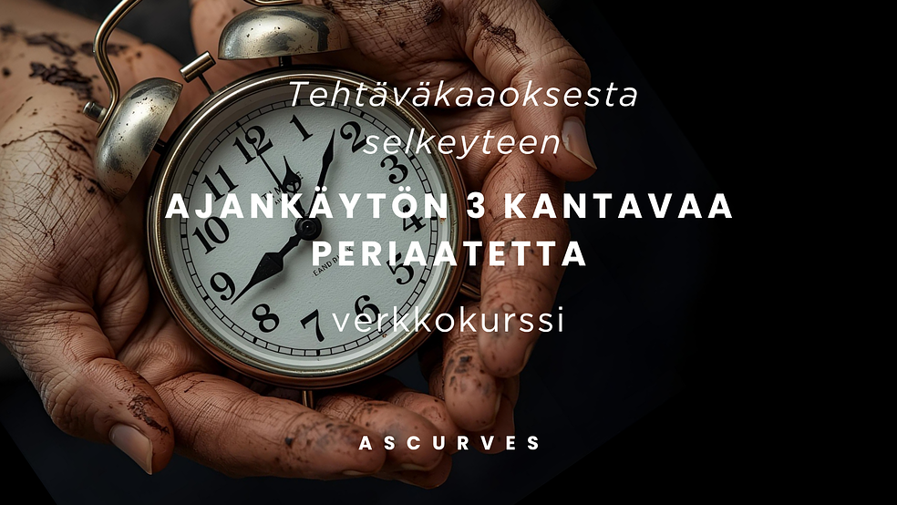 Tehtäväkaaoksesta selkeyteen - Ajankäytön 3 kantavaa periaatetta by Ascurves